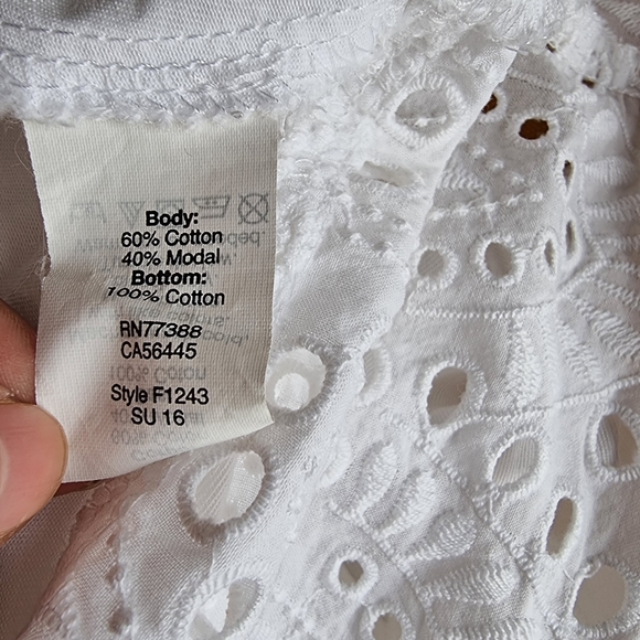 Madewell Eyelet Balcony Off-the-Shoulder Top XL - Picture 7 of 15